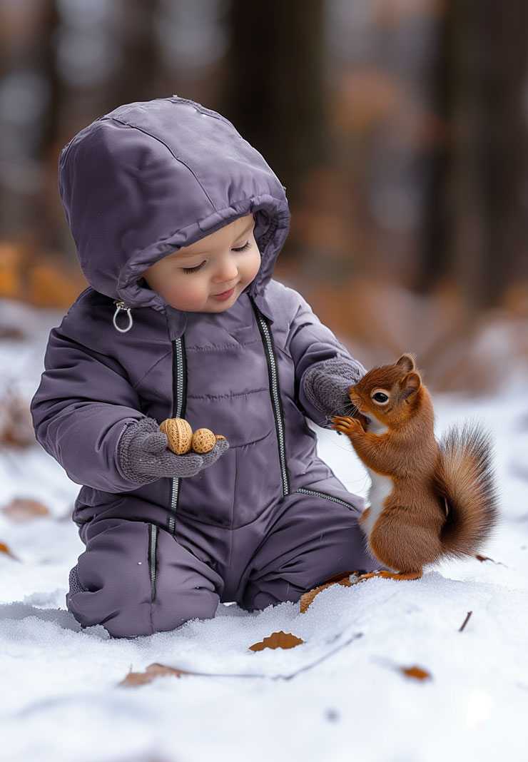 Зимний комбинезон для новорожденного "Байкал" фото