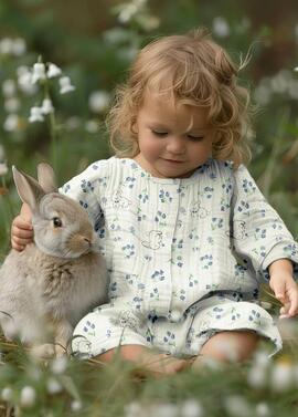 Комбинезон для новорожденного из муслина "Токио" фото