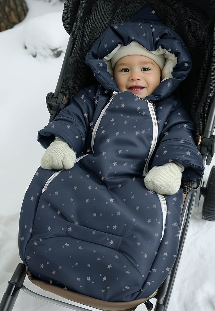 Комбинезон зимний для новорожденных фото