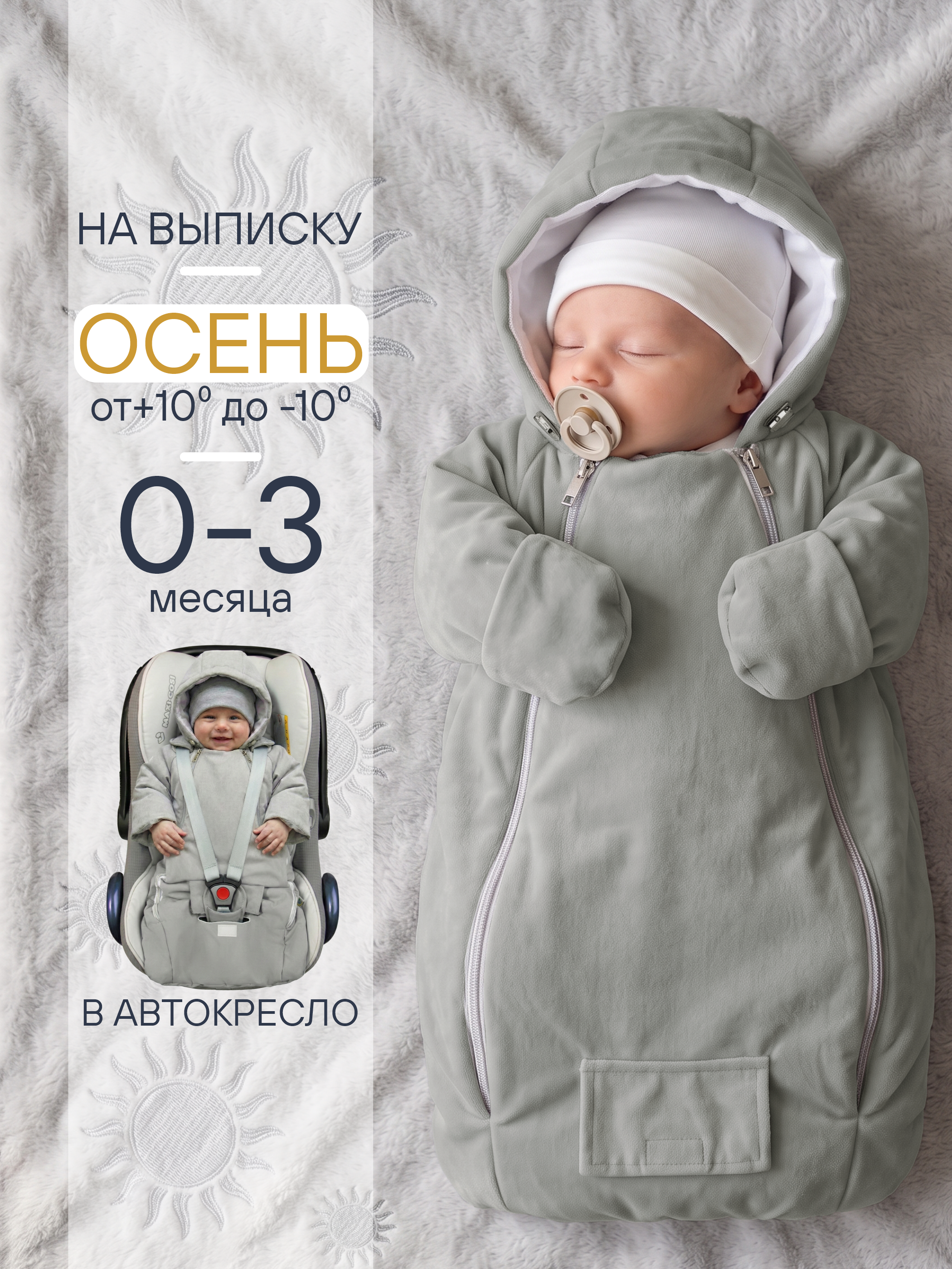 Комбинезон для новорожденных демисезонный на выписку фото