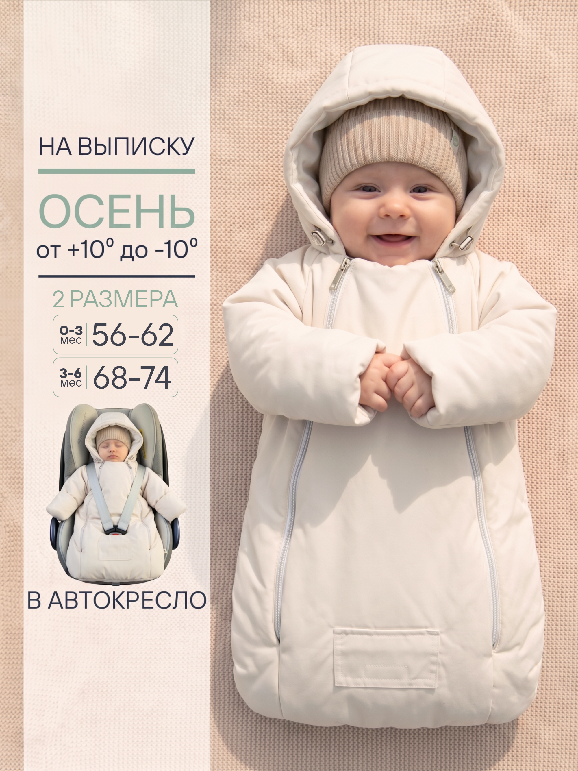 Комбинезон для новорожденных демисезонный на выписку фото