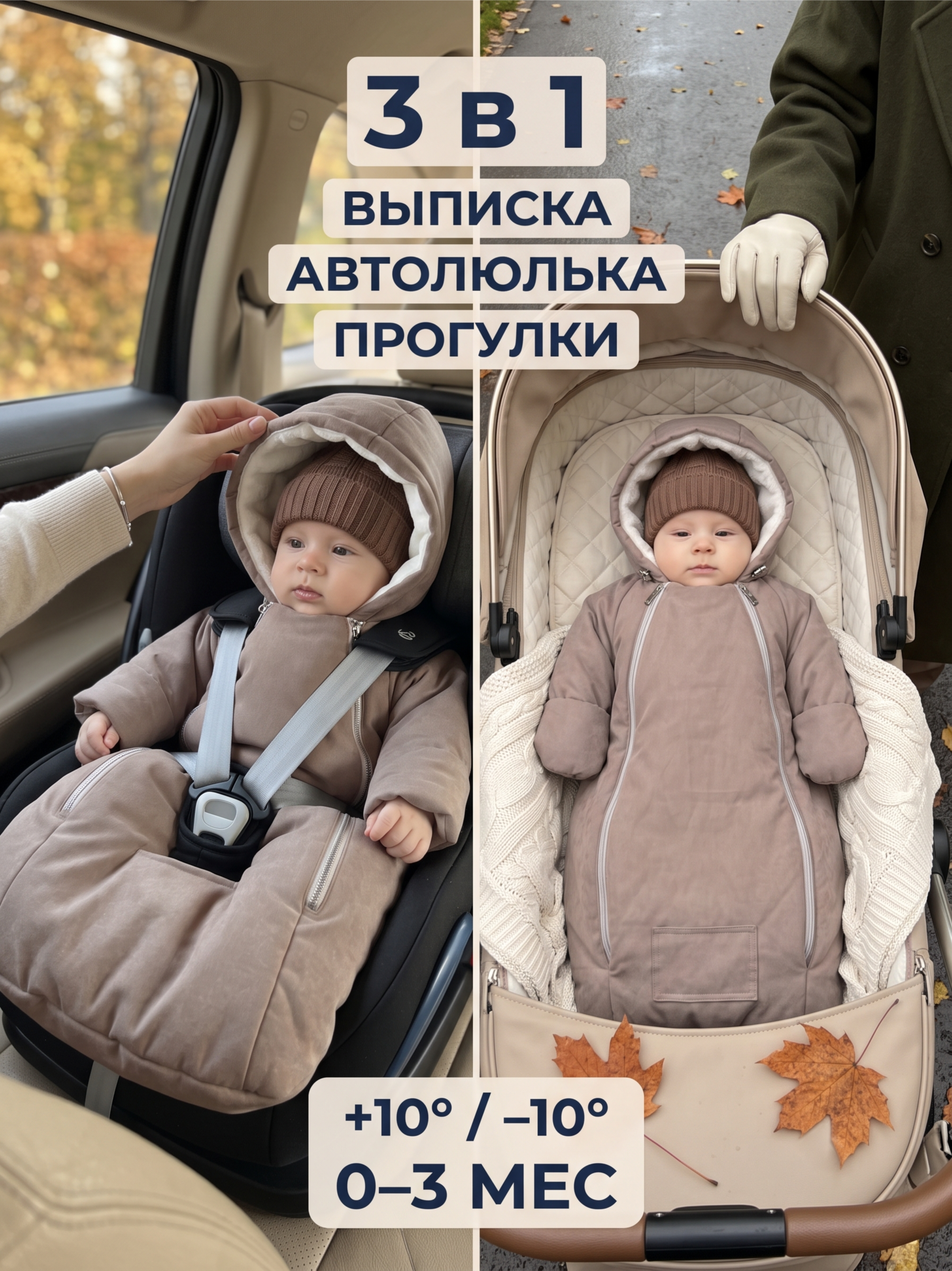 Конверт на выписку демисезонный Уно фото 1