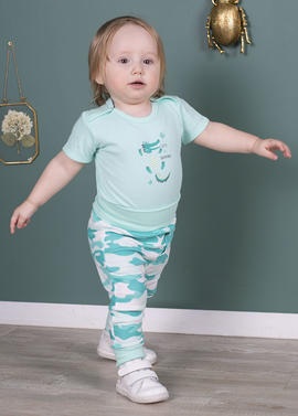 Боди для малыша "Кроко" бирюзовый фото