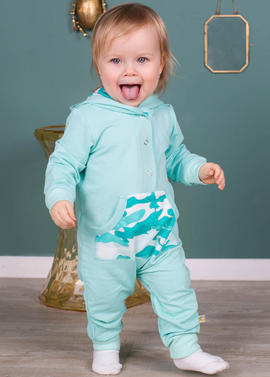 Хлопковый комбинезон Кроко для малыша фото