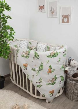 Комплект в детскую кроватку "Лес" фото 