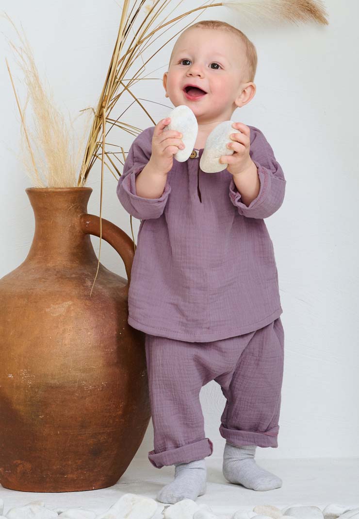 Летняя одежда из муслина для детей "Самурай" фото