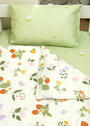 Детское постельное белье "Клубника в цветах" 160х80 фото