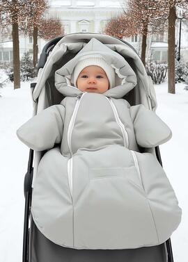 Конверт-комбинезон зимний для малыша «Айс» фото