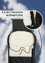 Чёрный конверт на овчине в санки Норд Макси фото 