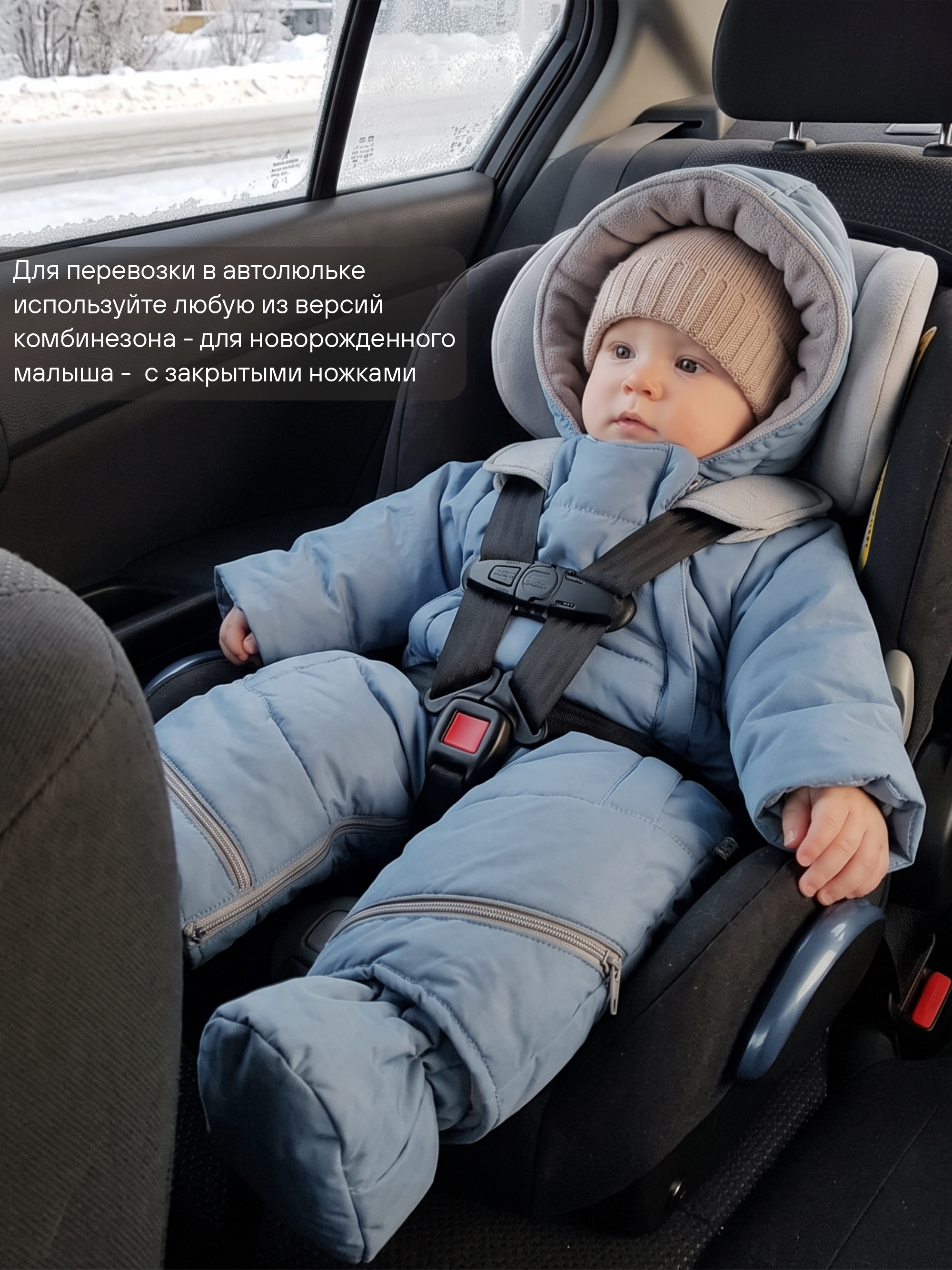 Комбинезон для новорожденных зимний трансформер фото №1