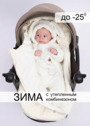 Конверт на выписку осень зима для новорожденных фото №1