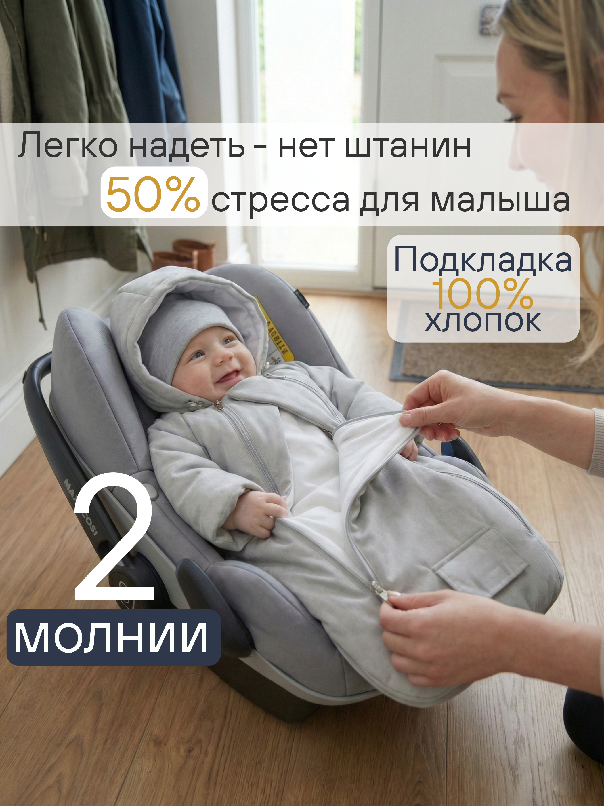 Комбинезон для новорожденных демисезонный на выписку фото