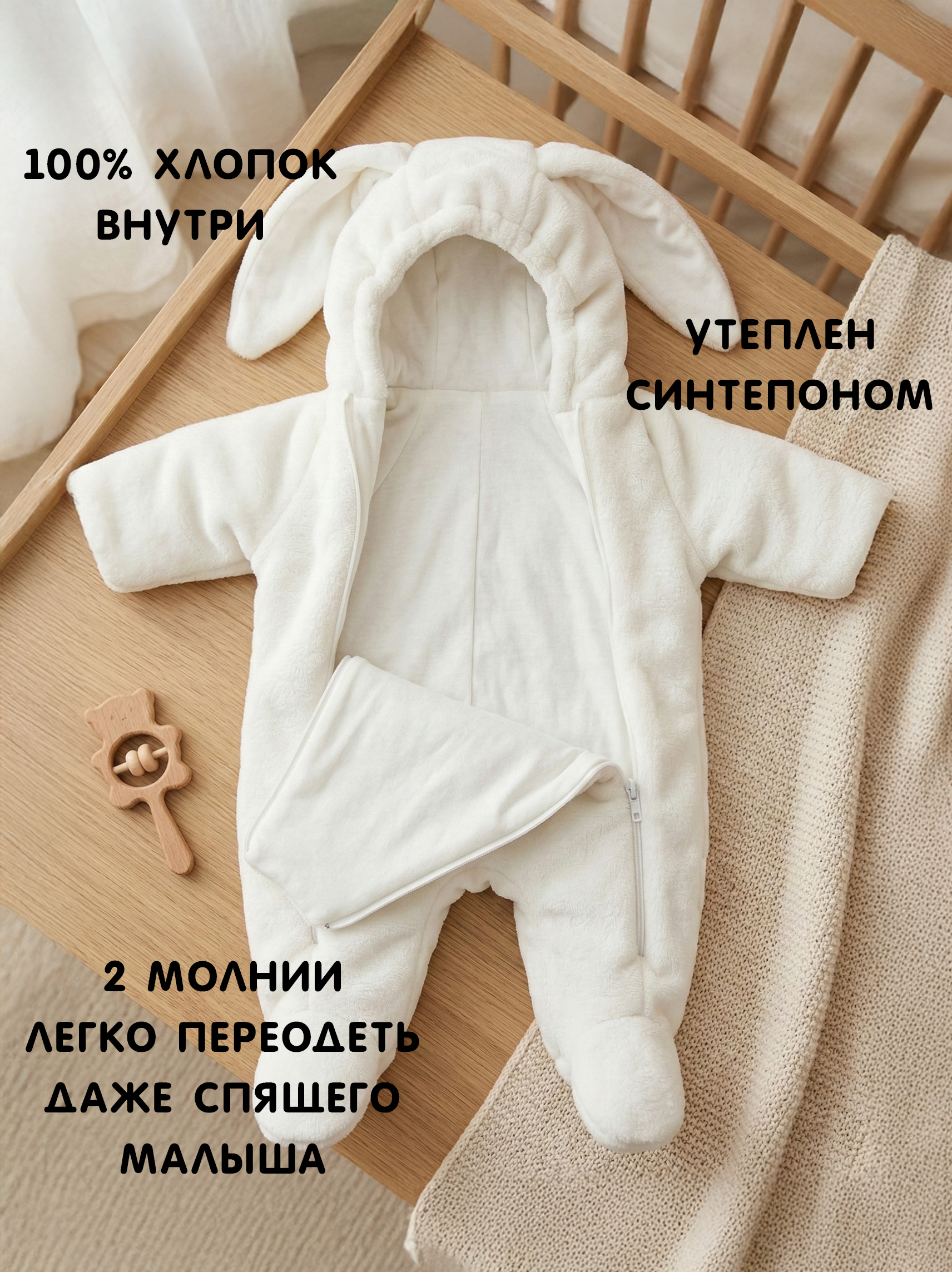 Комбинезон Пушистый Зайка фото