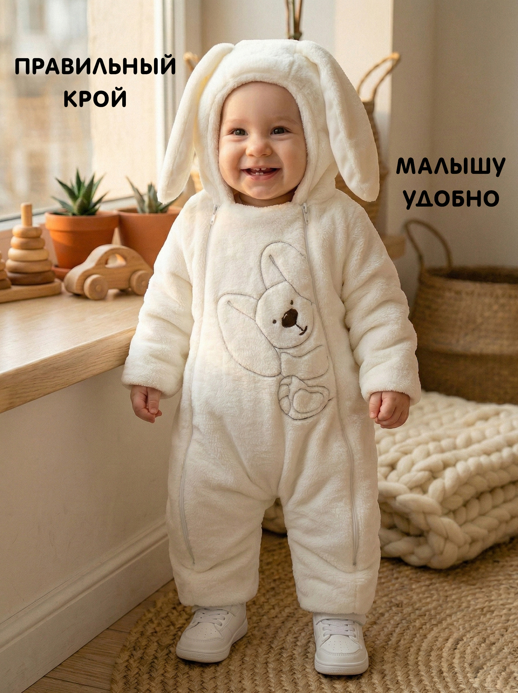Комбинезон Пушистый Зайка фото