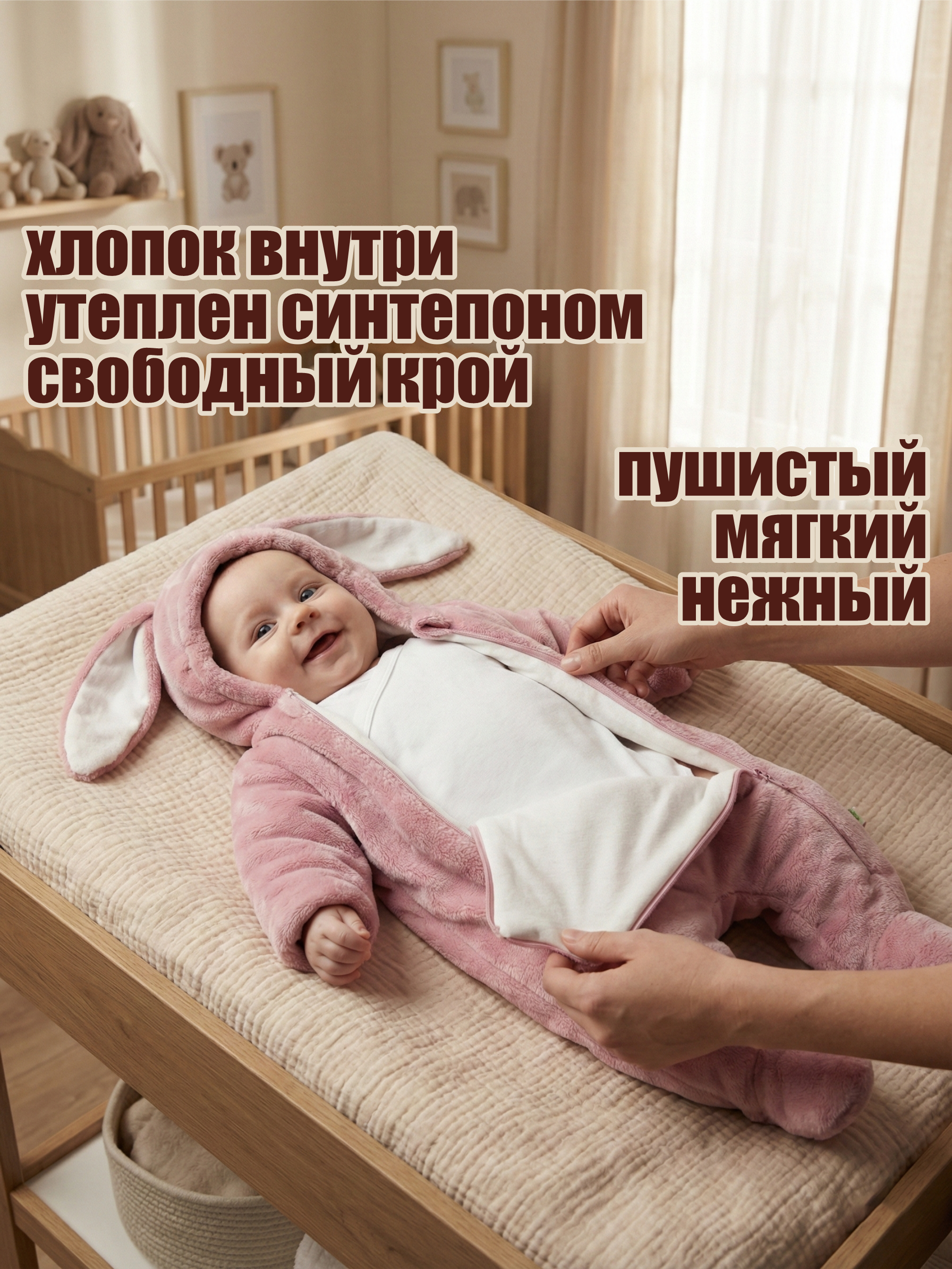 Комбинезон Пушистый Зайка фото
