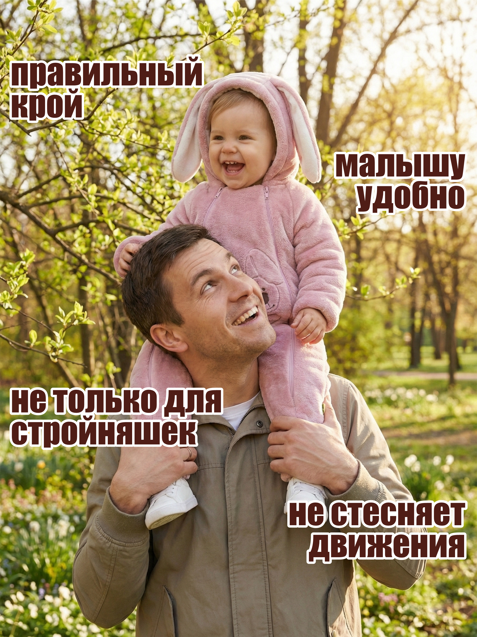 Комбинезон Пушистый Зайка фото