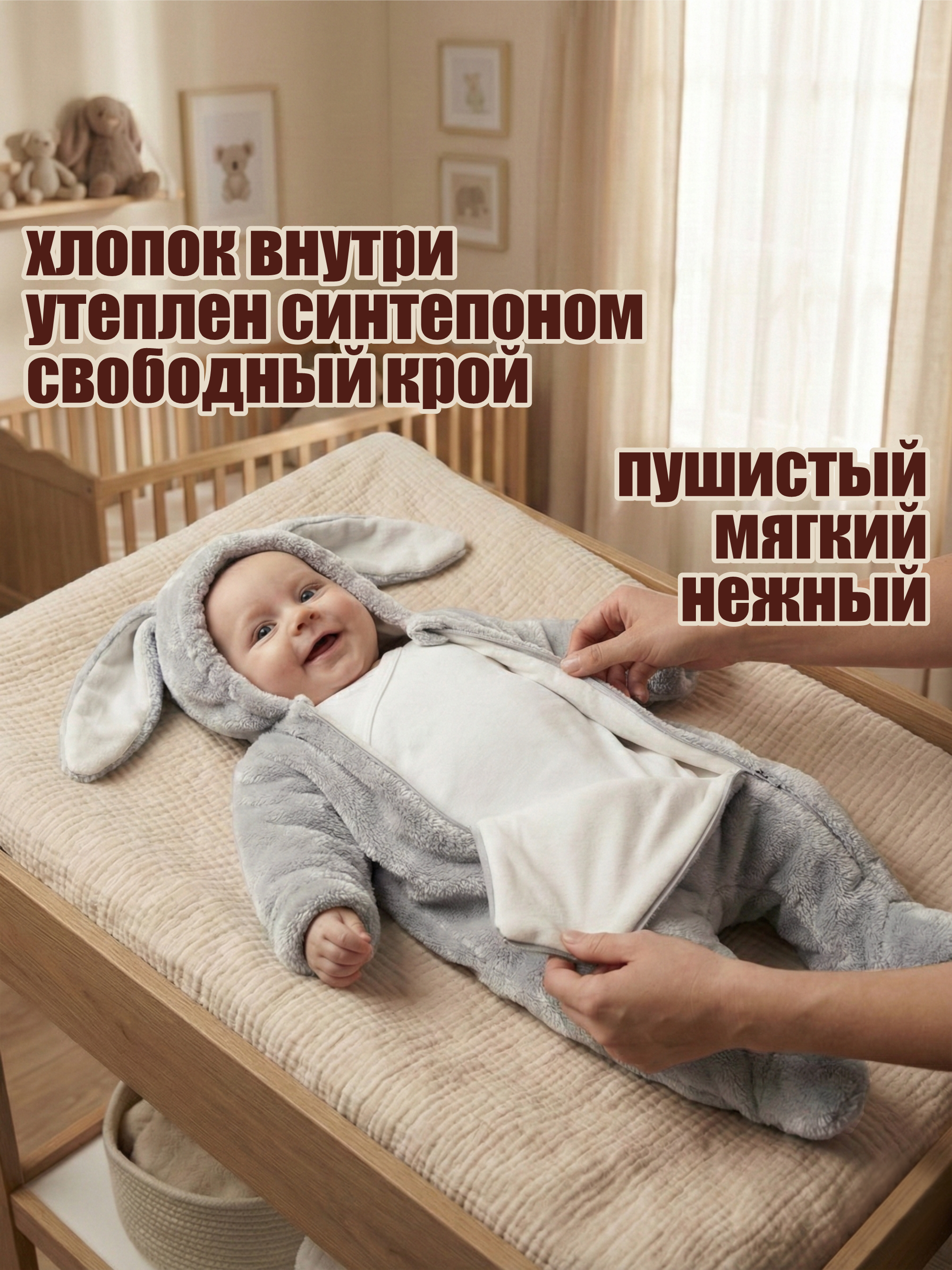 Комбинезон Пушистый Зайка фото