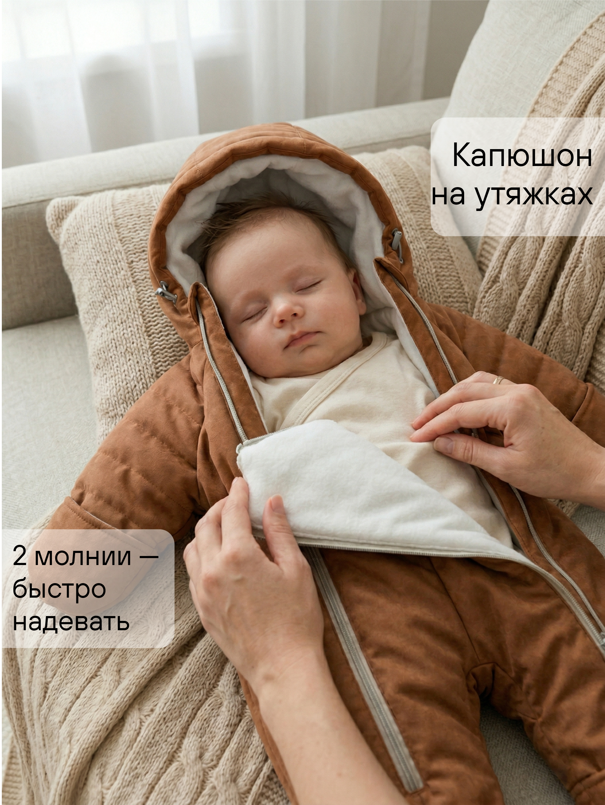 Комбинезон демисезонный для новорожденных фото