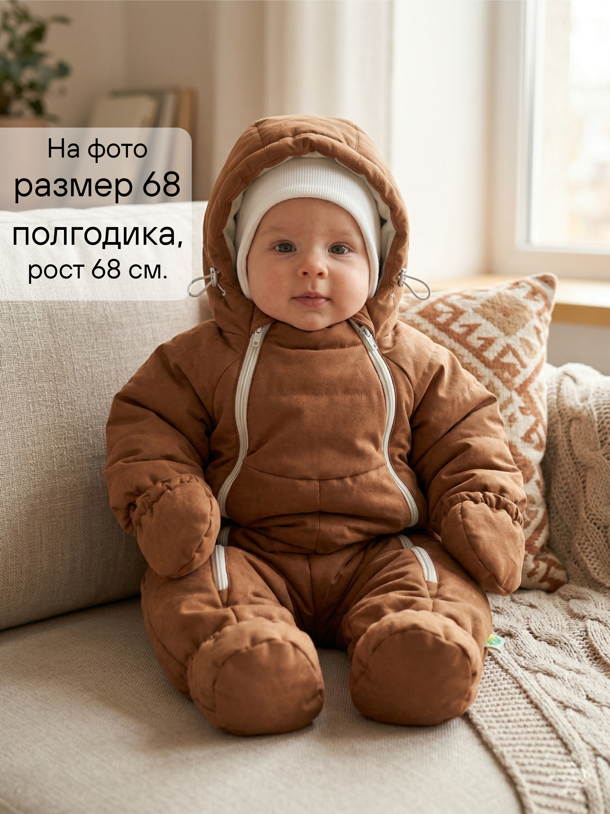 Комбинезон демисезонный для новорожденных фото