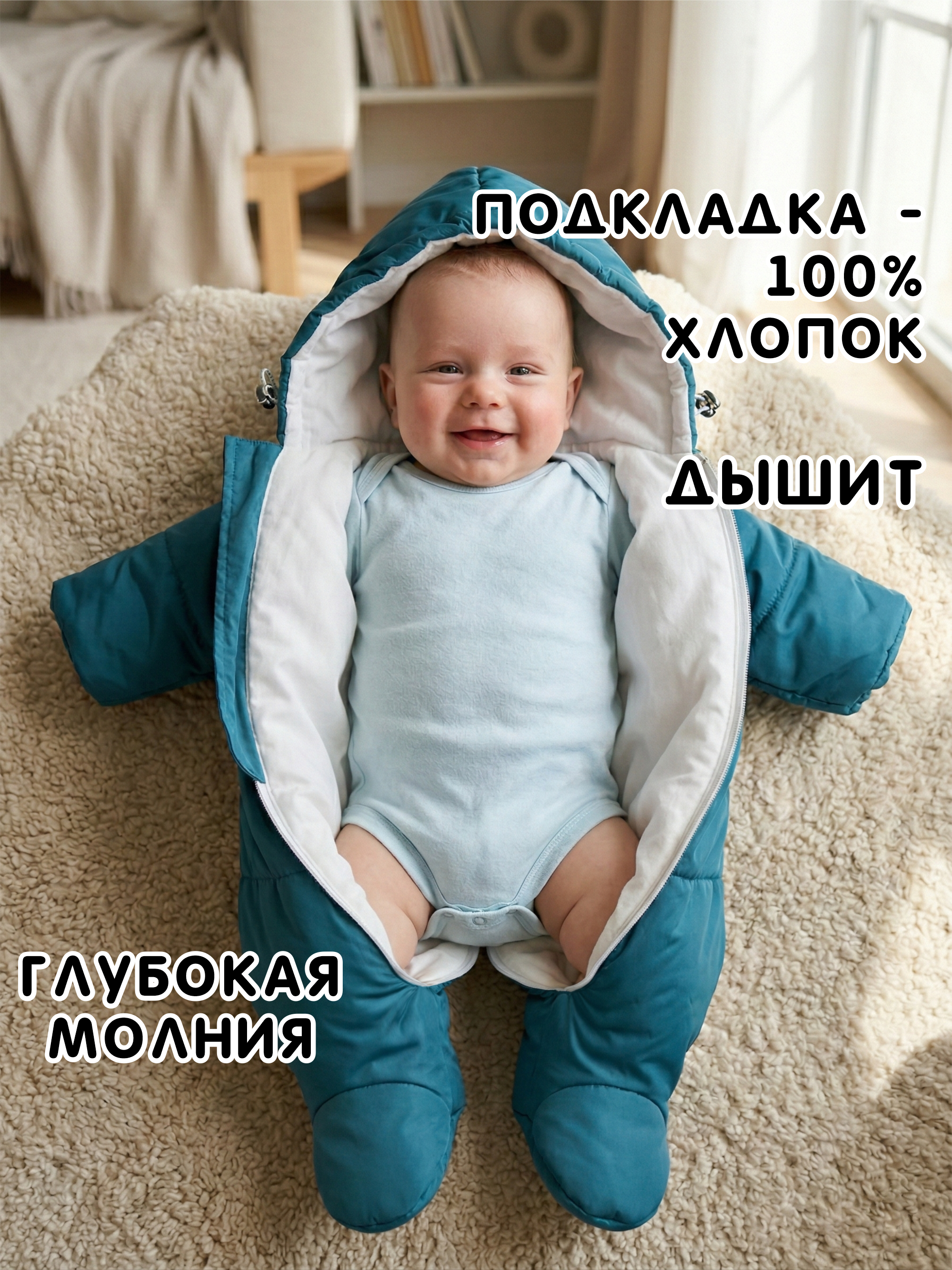 Комбинезон для новорожденного "Бэмби" фото