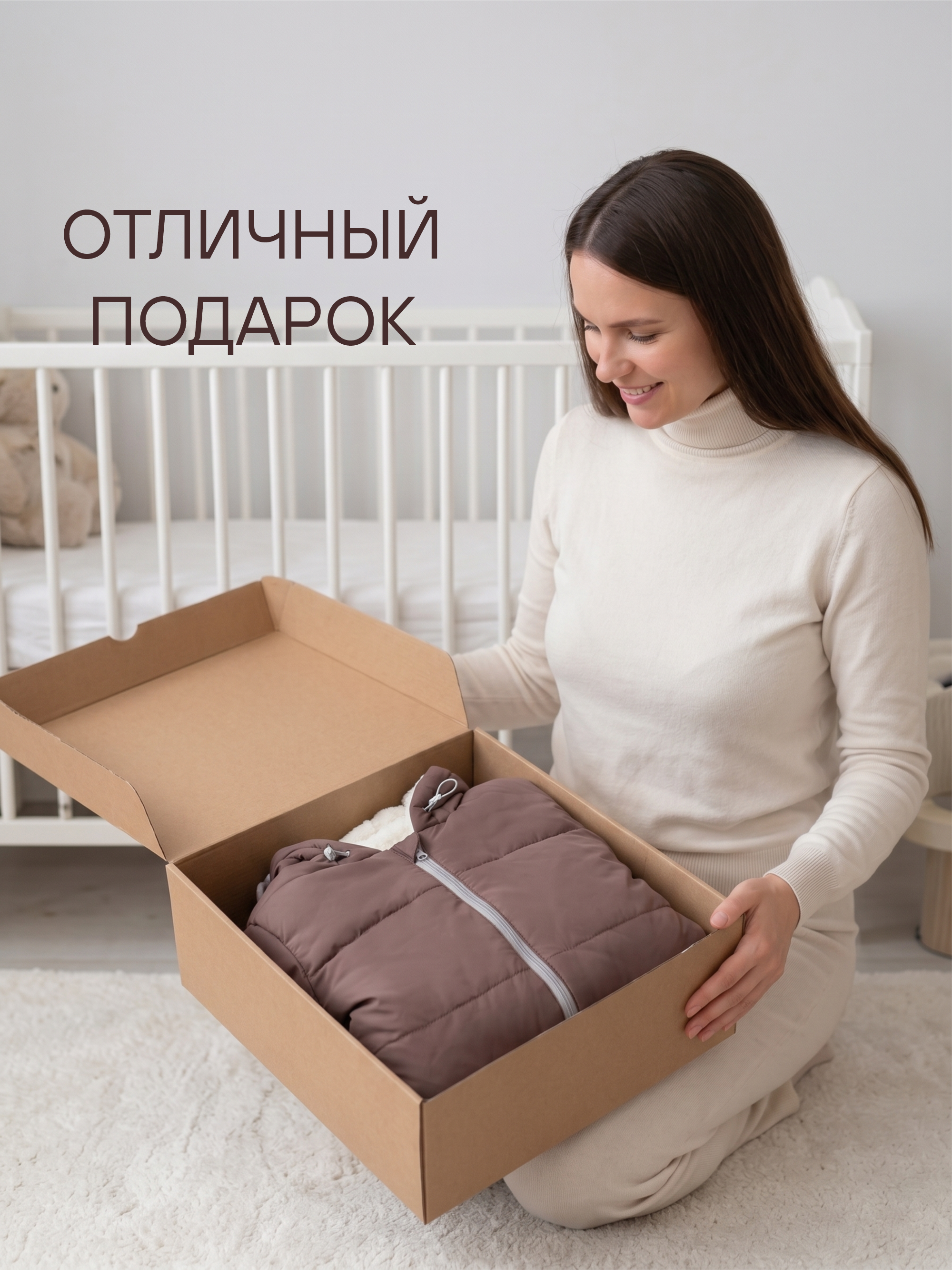 Комбинезон для новорожденного на весну и осень "Бэмби" фото