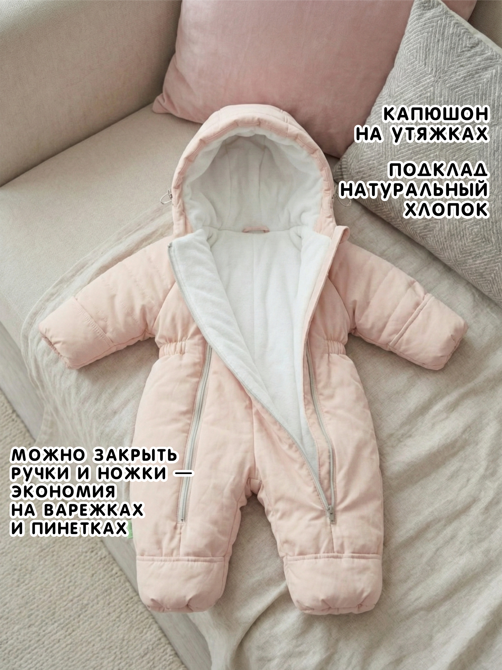 Комбинезон демисезонный для новорожденных фото
