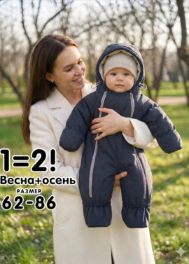 Комбинезон детский демисезонный "Галактика 2.0" фото