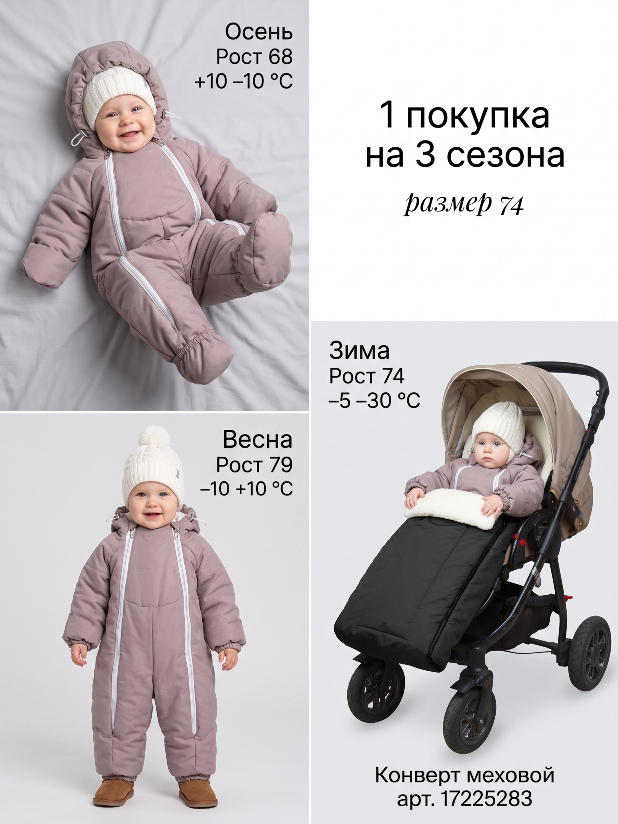 Комбинезон для новорожденного "Галактика 2.0" фото