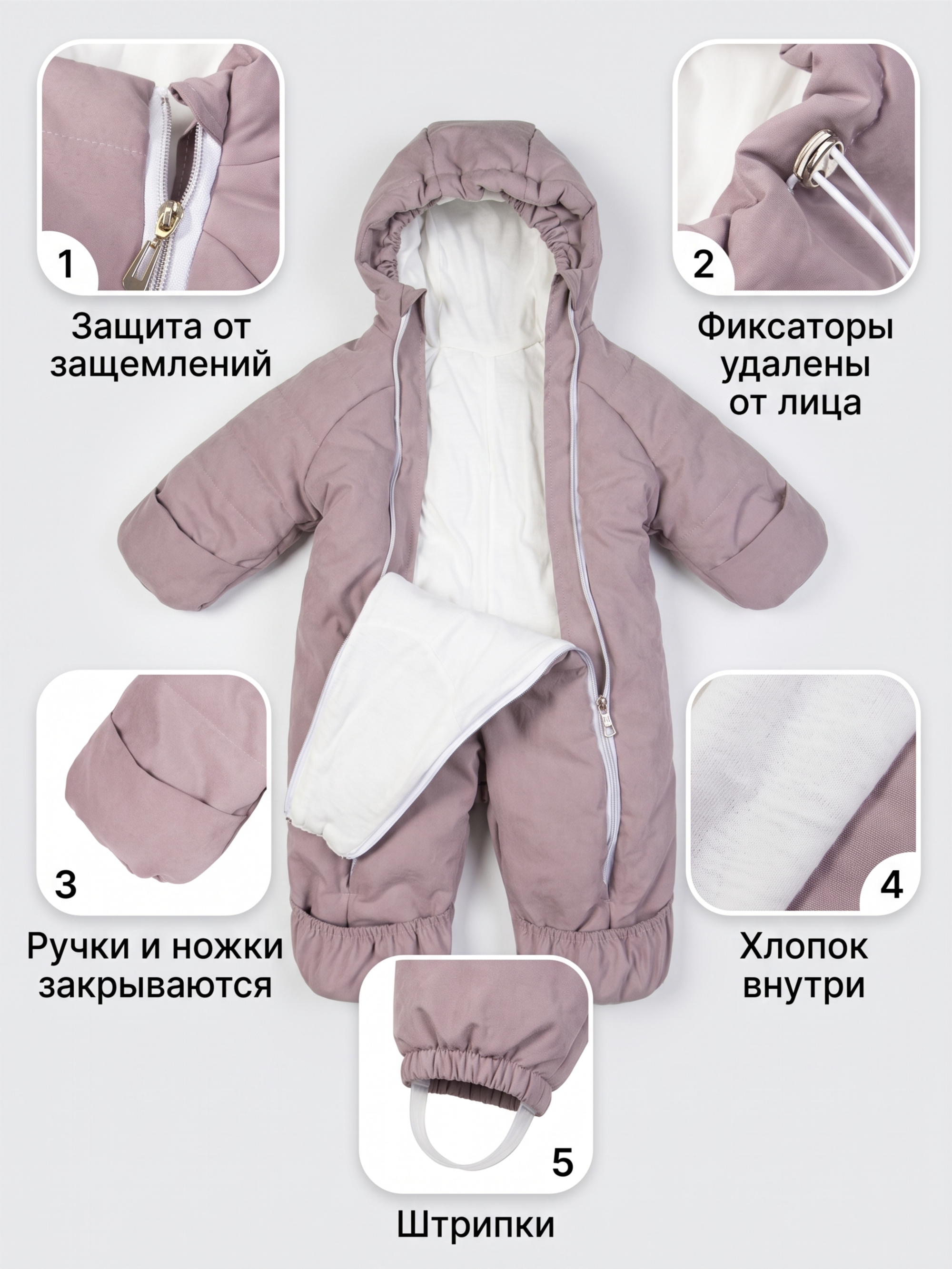 Комбинезон для новорожденного "Галактика 2.0" фото
