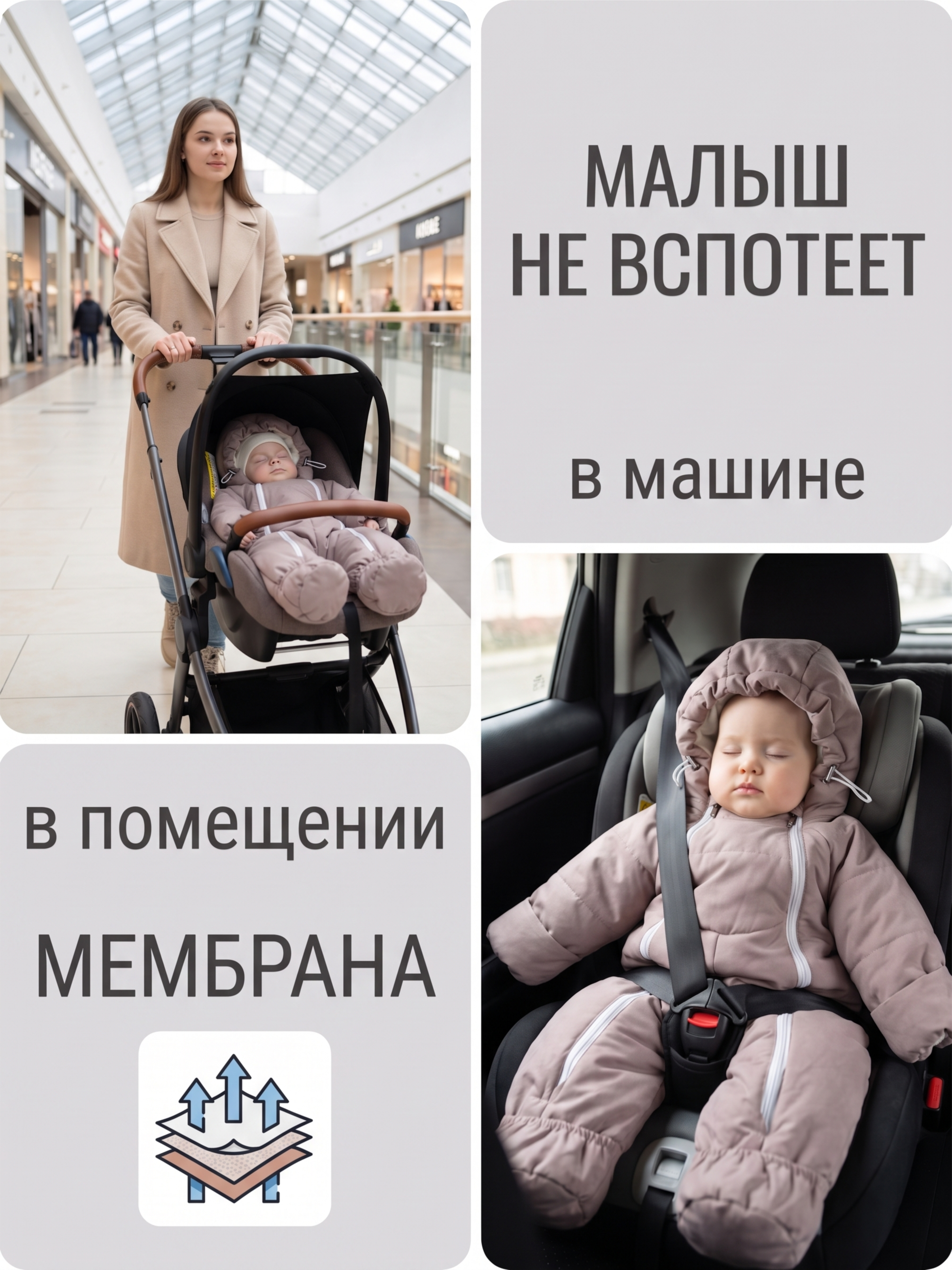 Комбинезон для новорожденного "Галактика 2.0" фото
