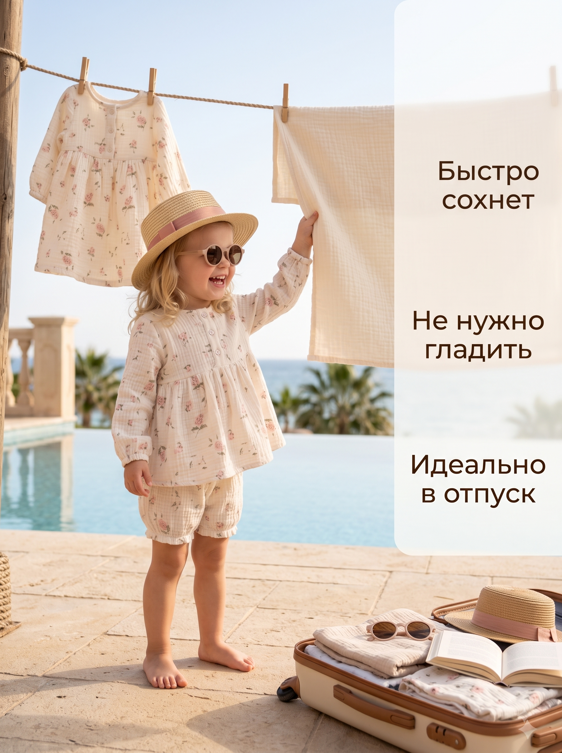 одежда из муслина для девочки "Сакура" фото