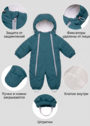 Демисезонный комбинезон для новорожденных фото