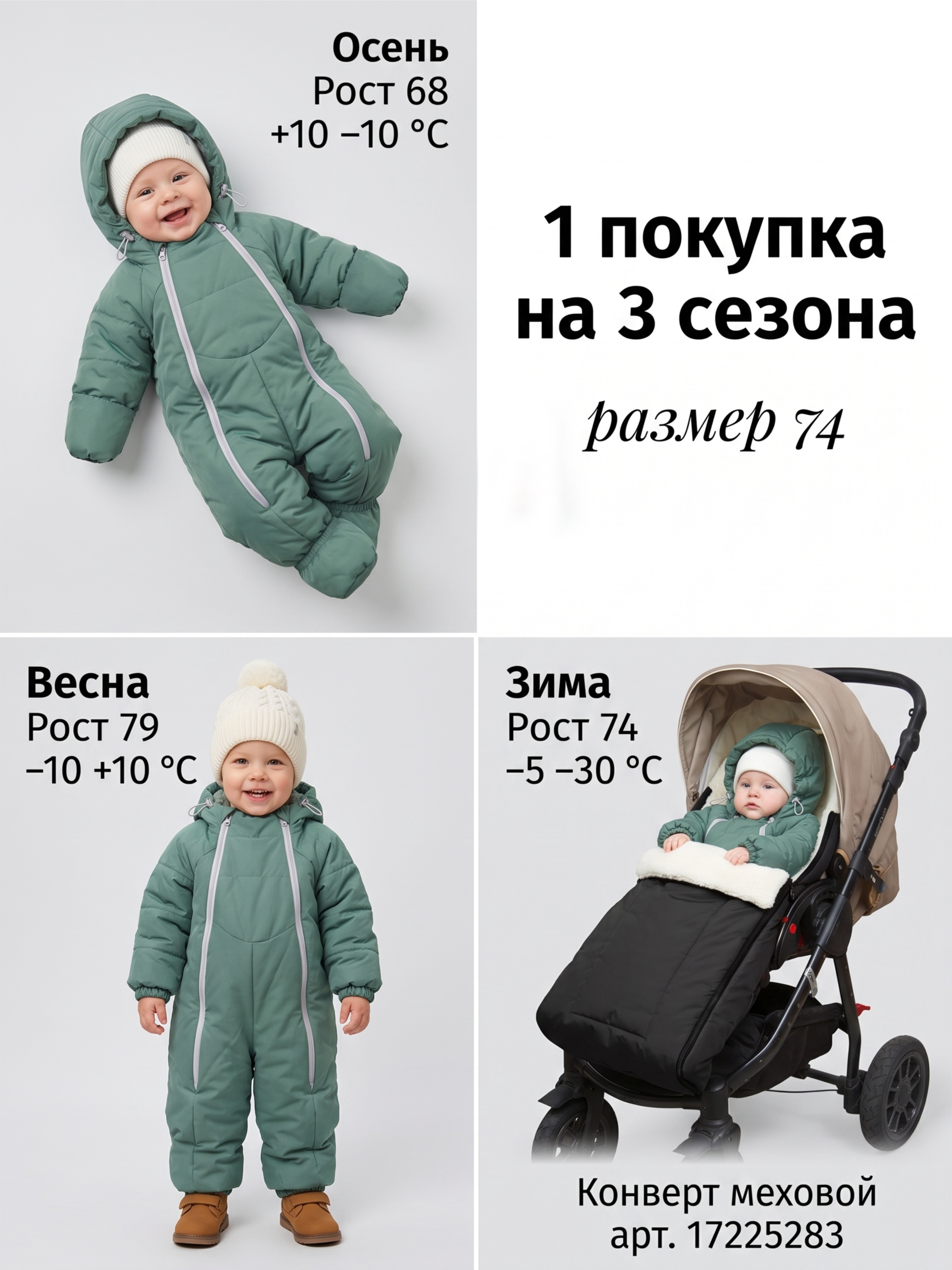 Детский комбинезон "Галактика 2.0" фото