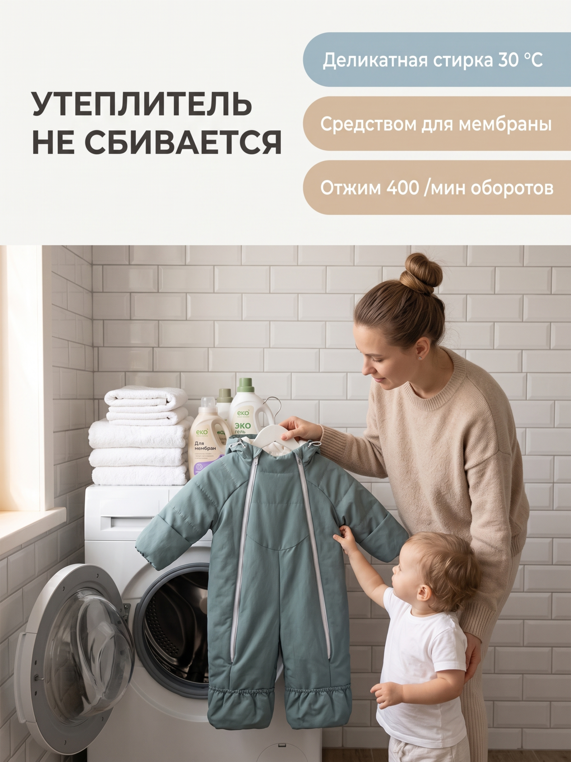 Комбинезон для новорожденных на осень Галактика 2.0 фото