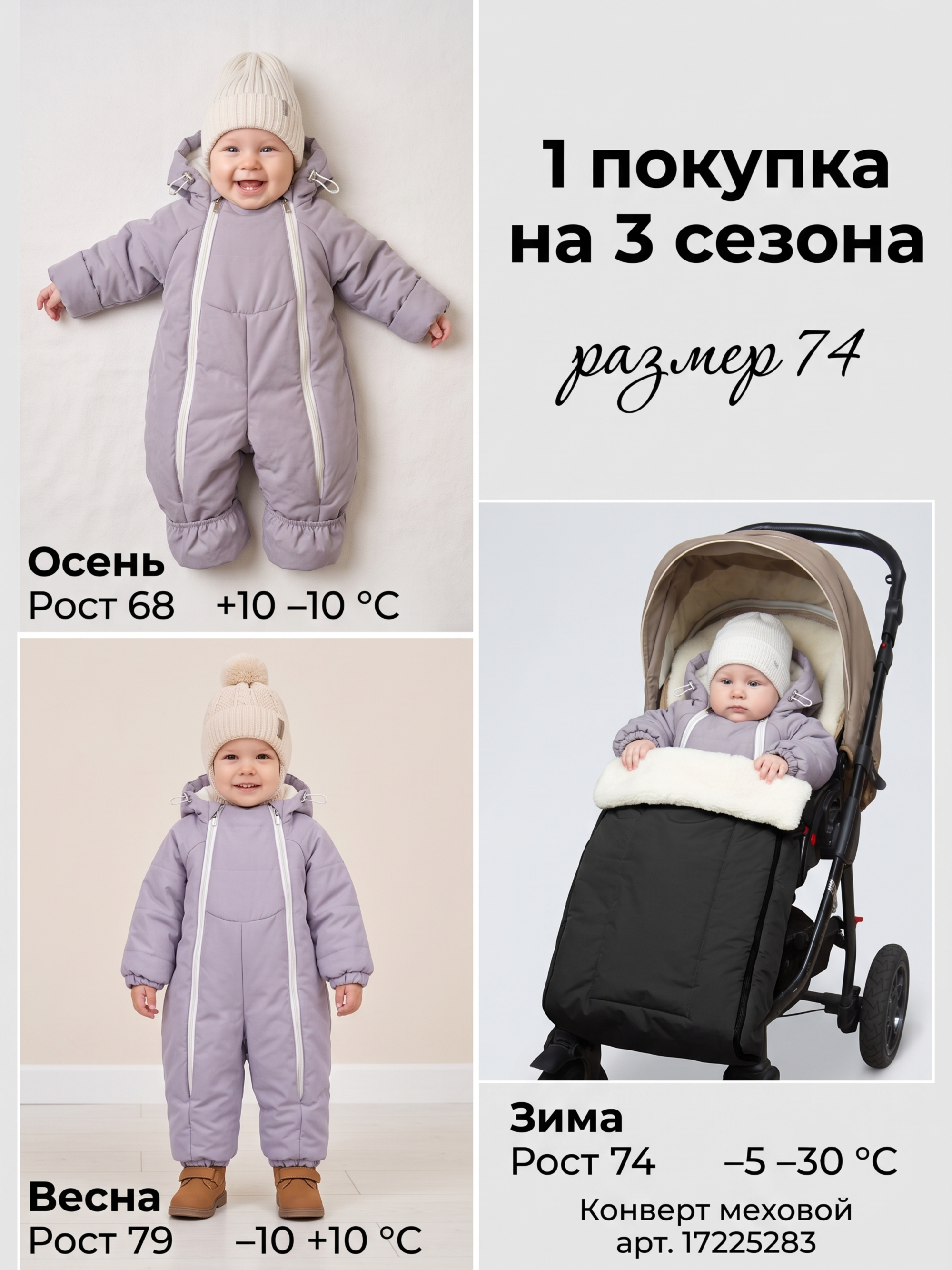 Детский комбинезон "Галактика 2.0" фото 