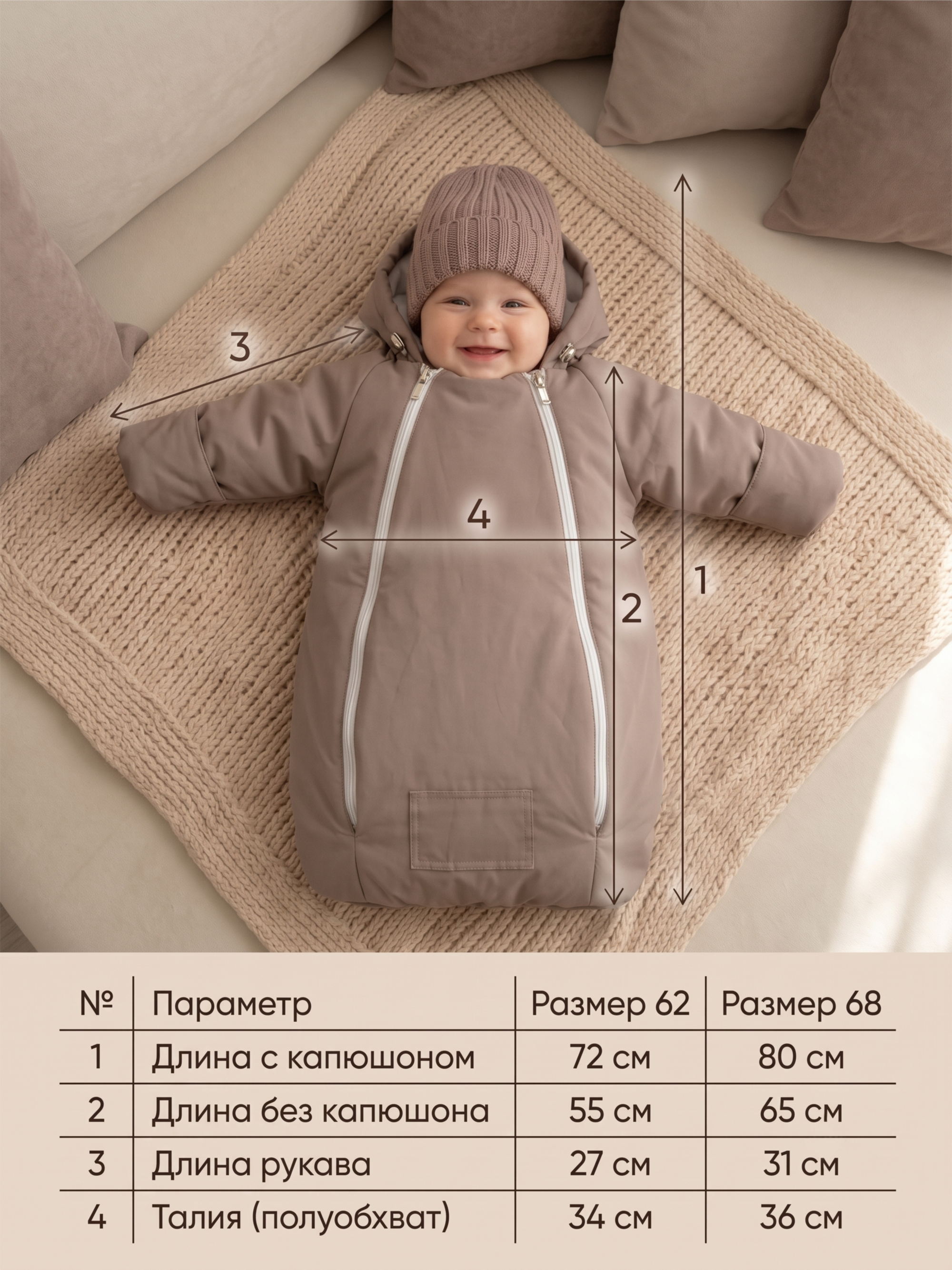 Конверт на выписку демисезонный Уно фото 1