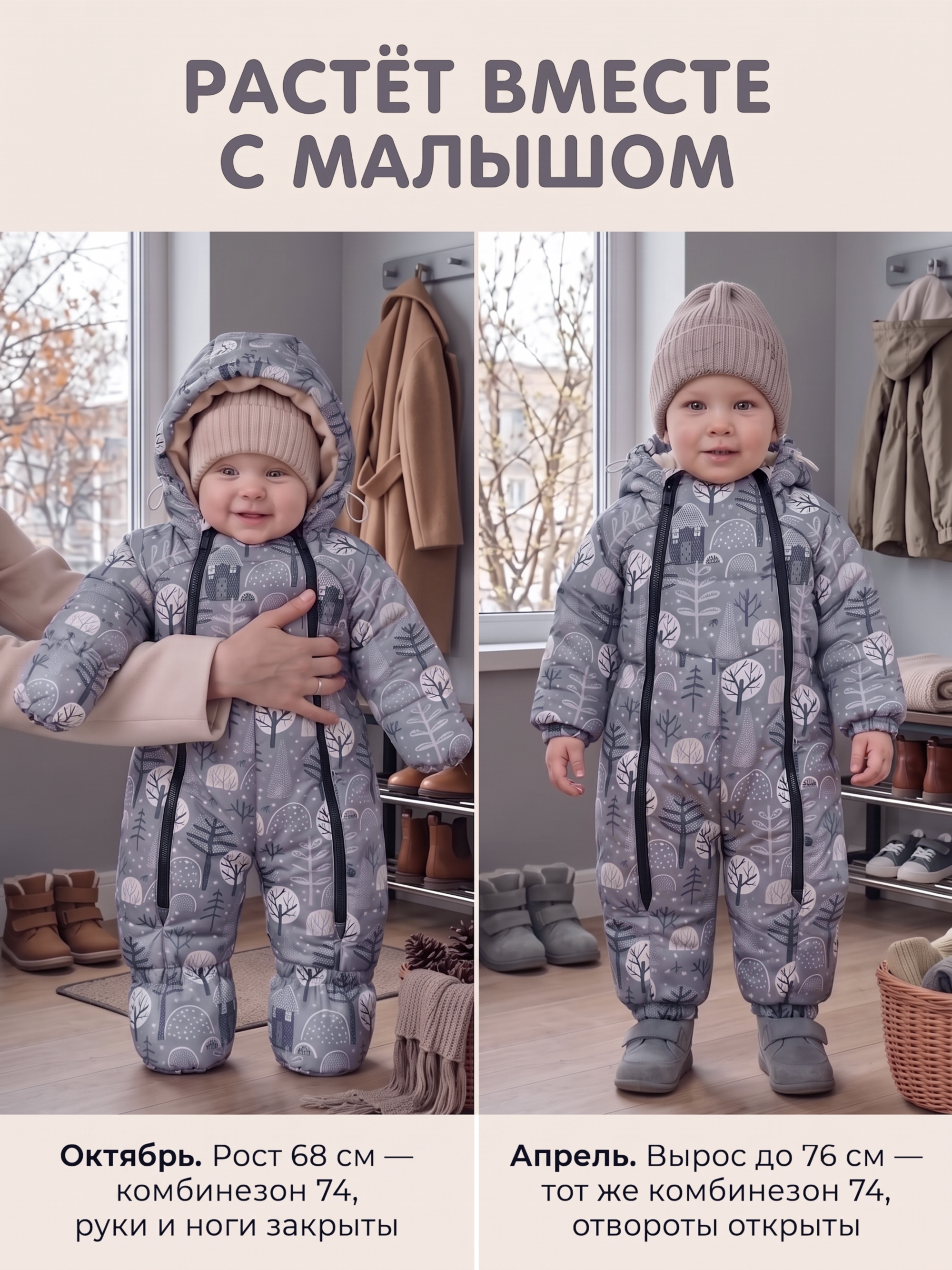 Комбинезон на зиму ребенку после выписки "Суоми" фото