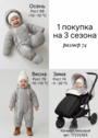 Комбинезон демисезонный для новорожденных фото
