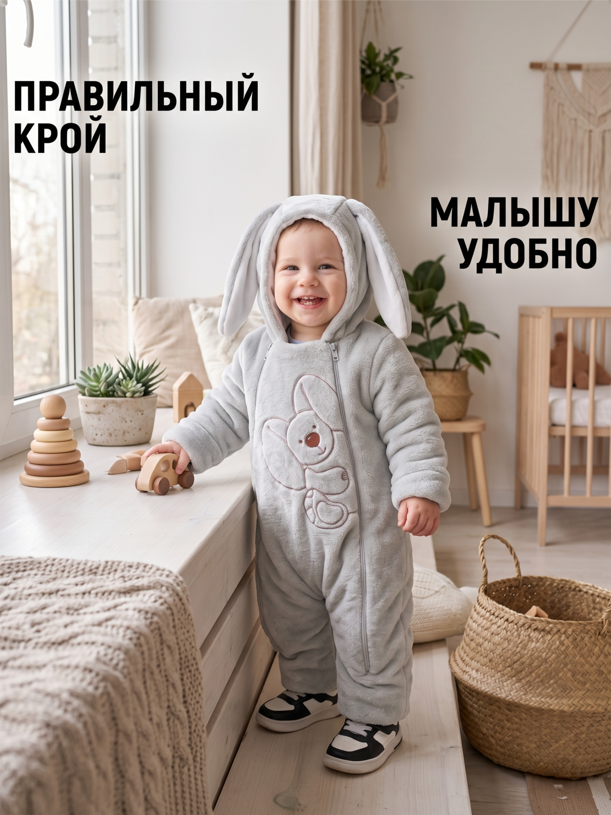 Комбинезон Пушистый Зайка фото