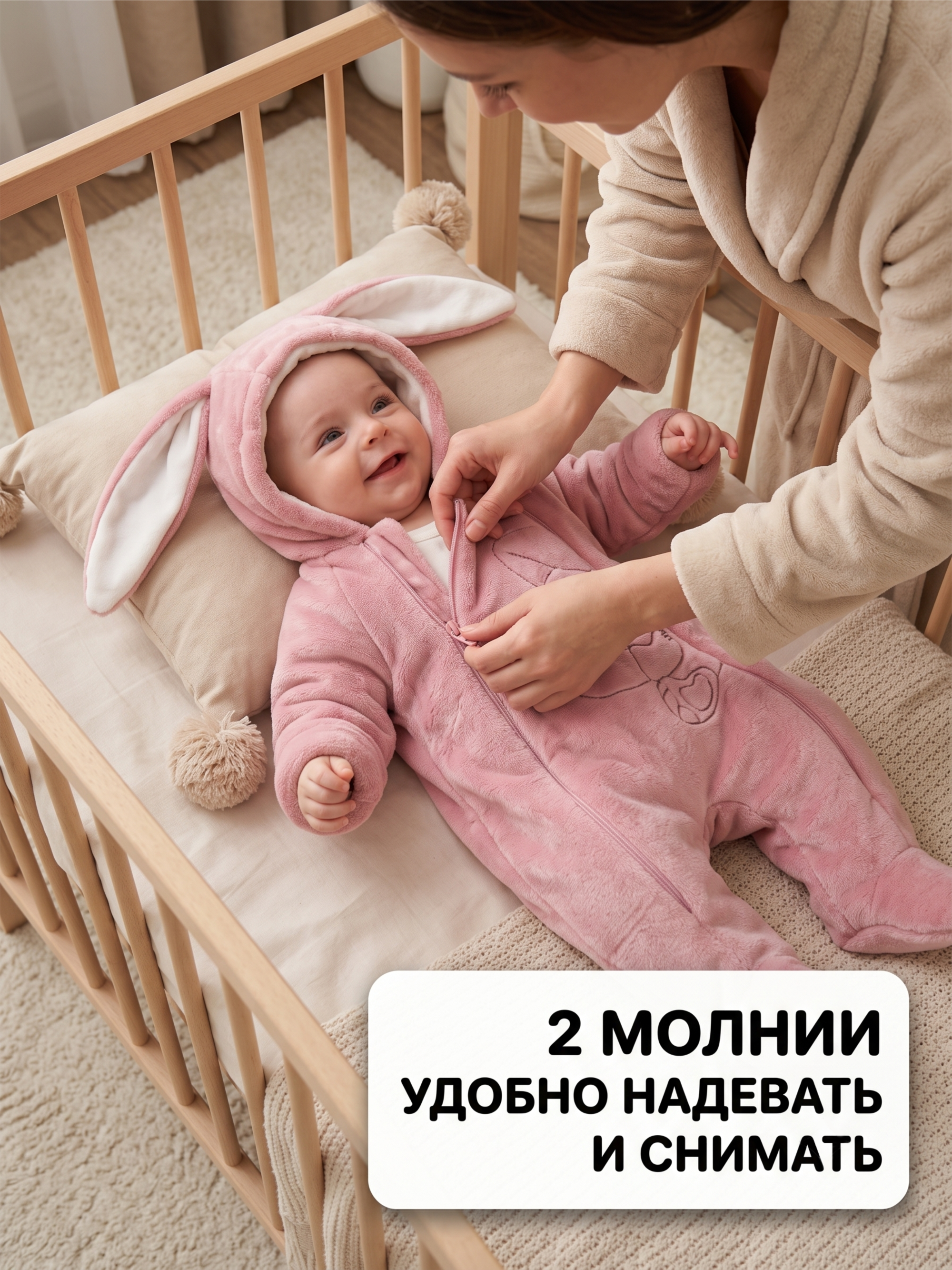 Комбинезон Пушистый Зайка фото