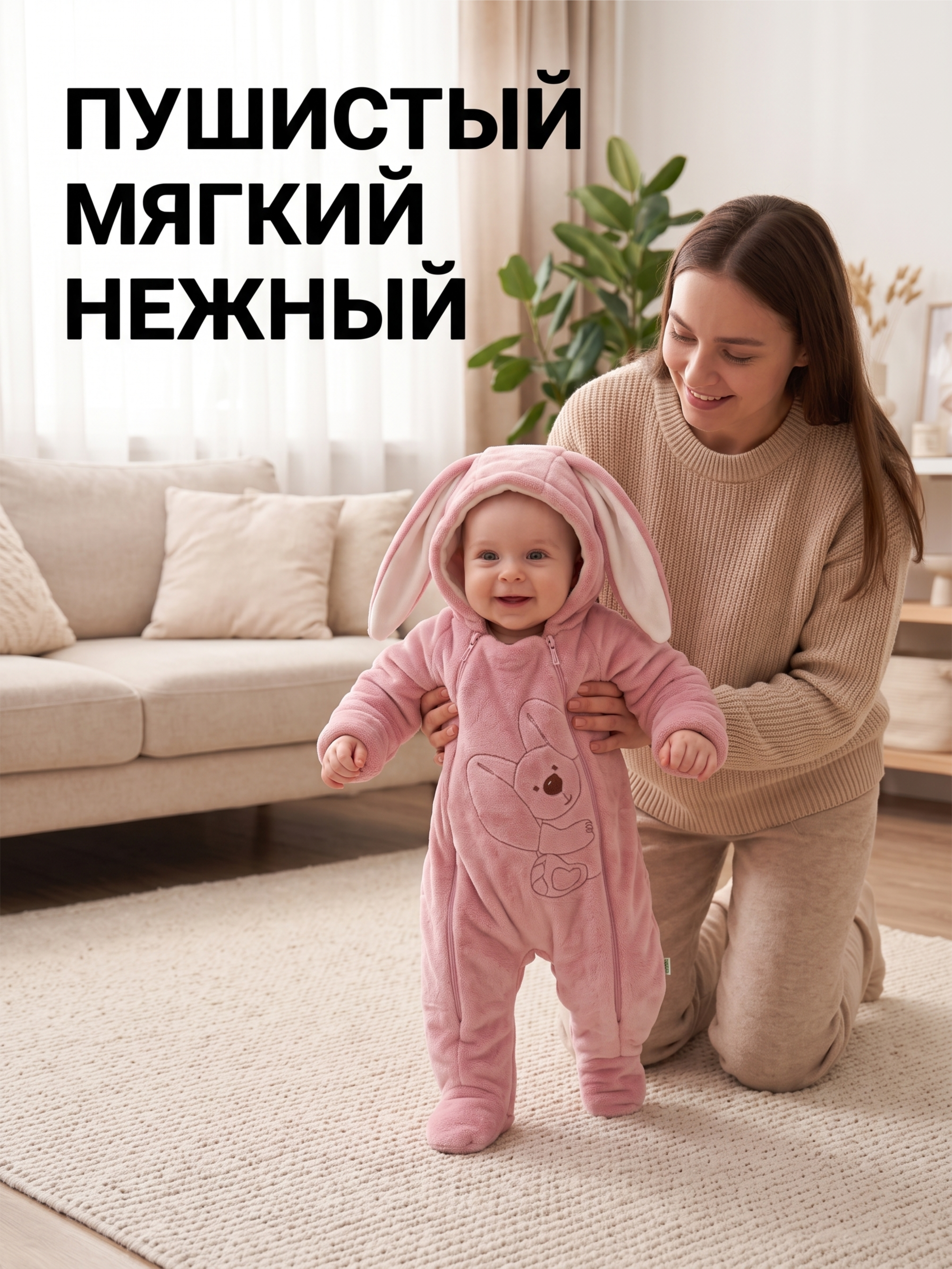 Комбинезон Пушистый Зайка фото