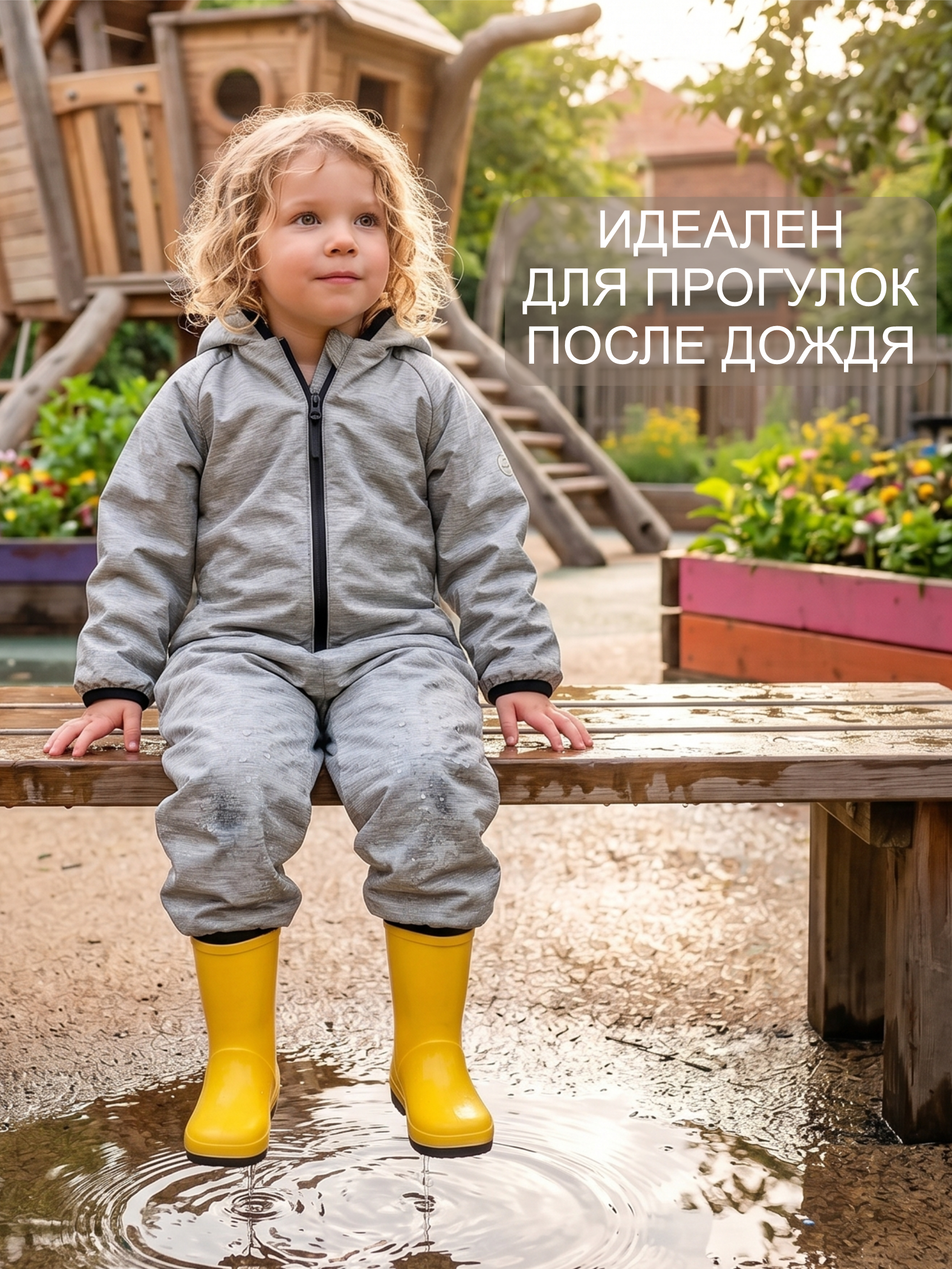 Непромокаемый комбинезон для мальчика фото