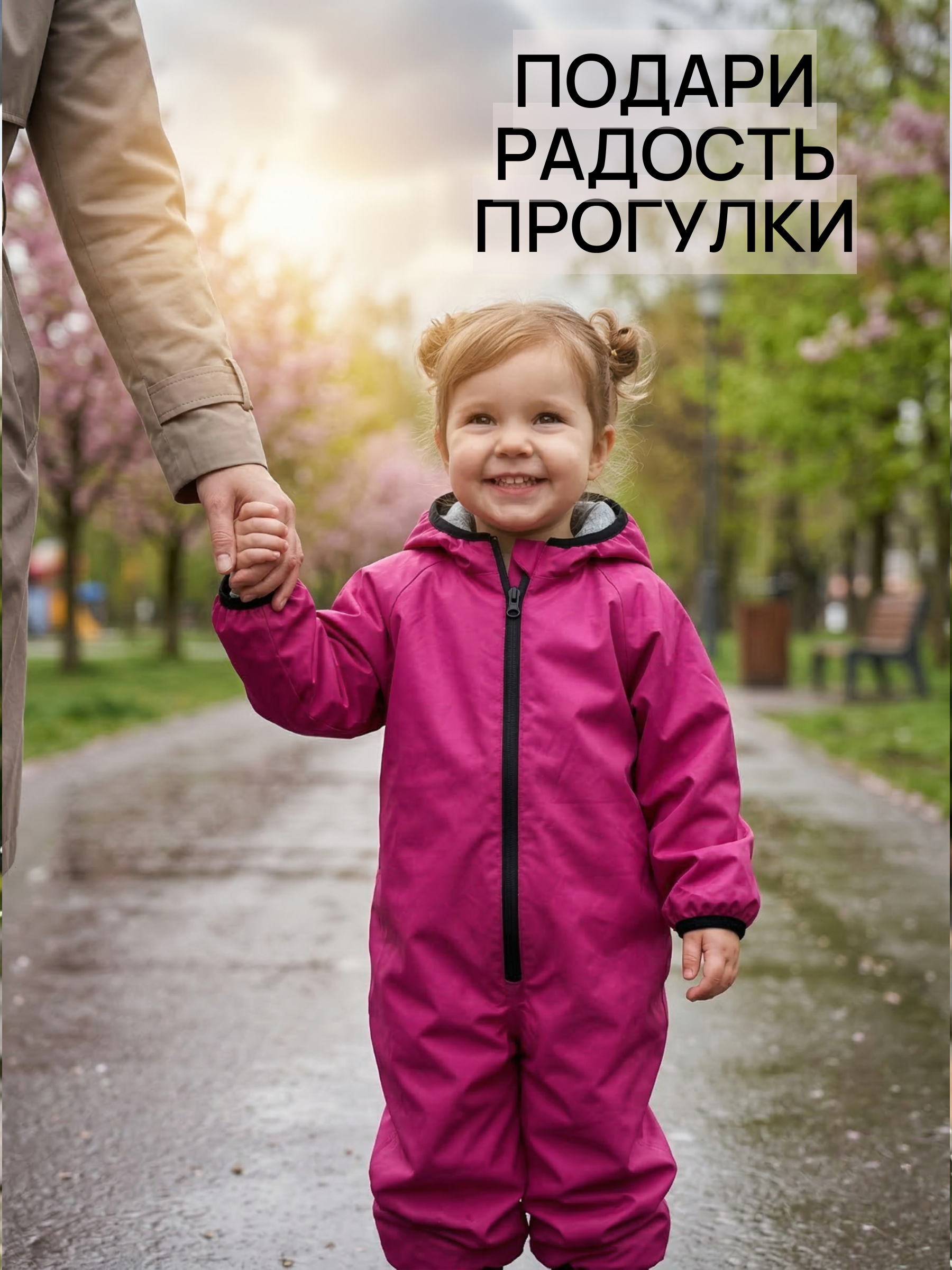 Непромокаемый комбинезон для девочки фото