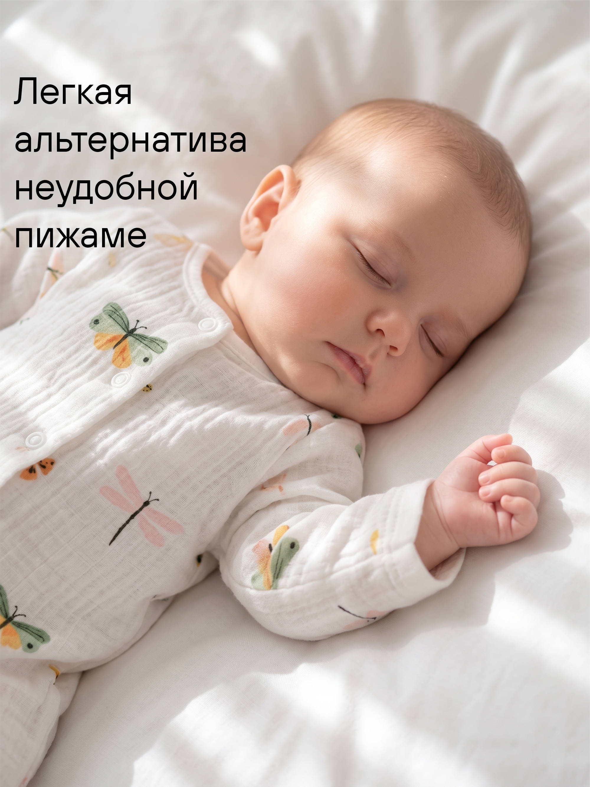 Комбинезон для новорожденного из муслина фото